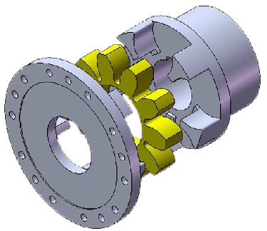ZT-F型帶法蘭星型彈性聯軸器